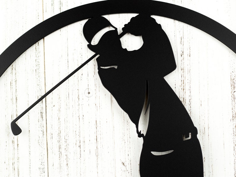 Golfer Metal Wall Art Golfer Gift Golf Gift Metal Wall Etsy