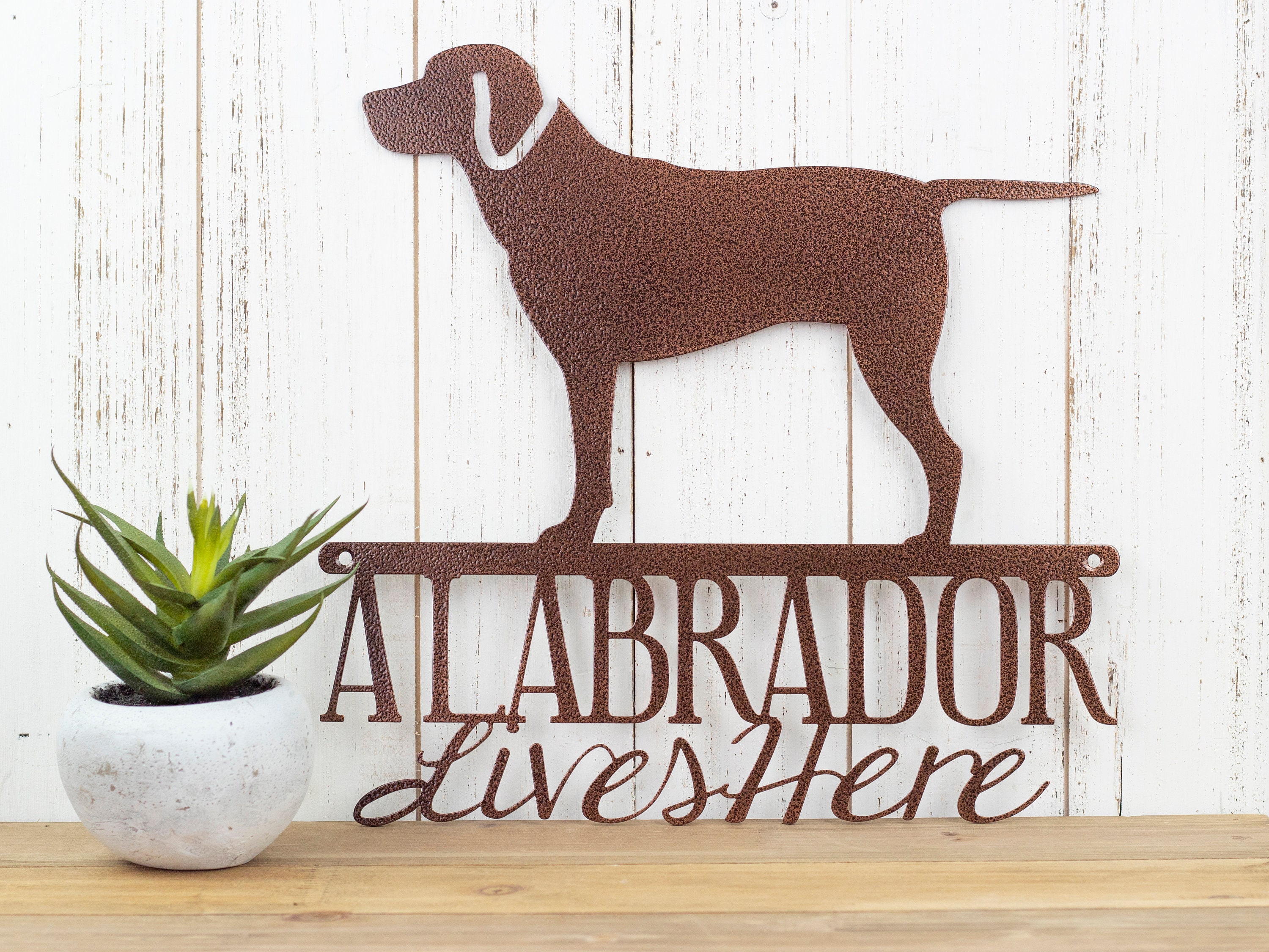 Labrador Retriever Dog Metal Wall Art