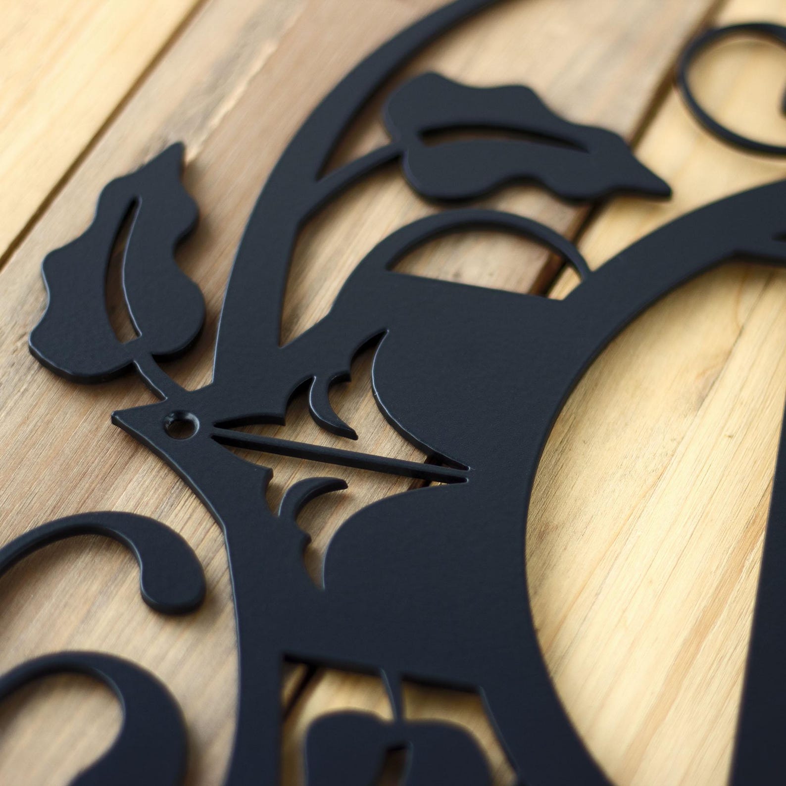 Monogram Metal Wall Art, Custom Sign, Monogrammed Letter Sign ...