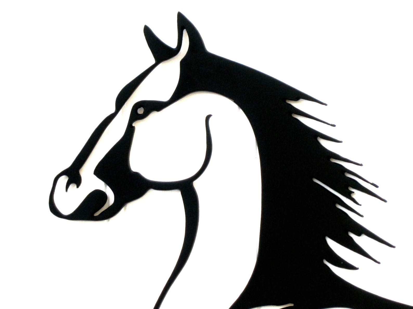 Horse Silhouette Metal Wall Art Black 15x11.5 Horse Art Etsy