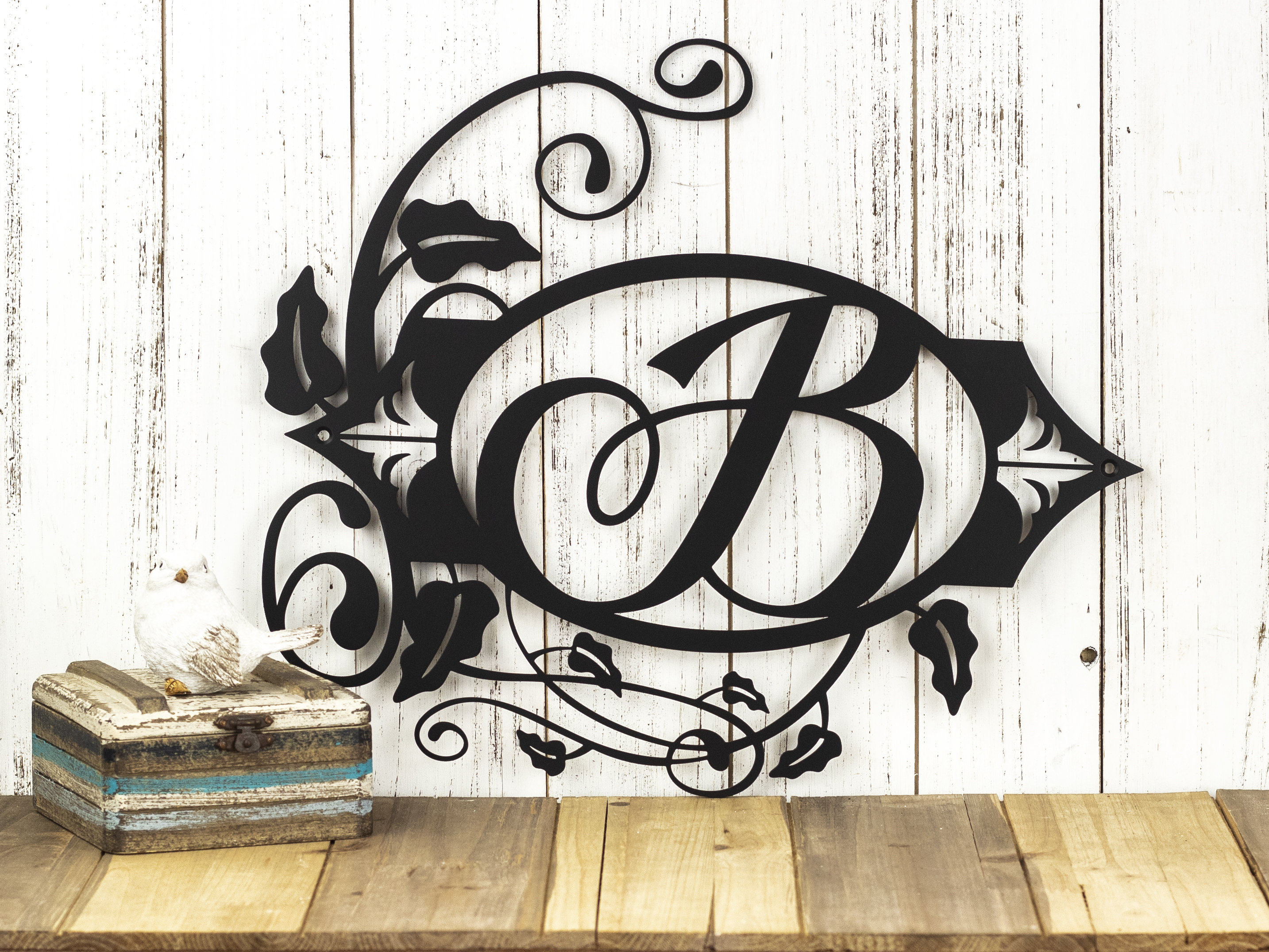 Monogram Sign | Metal Sign | Personalized Sign | Outdoor Sign | Metal Wall Art | Wedding Sign ...