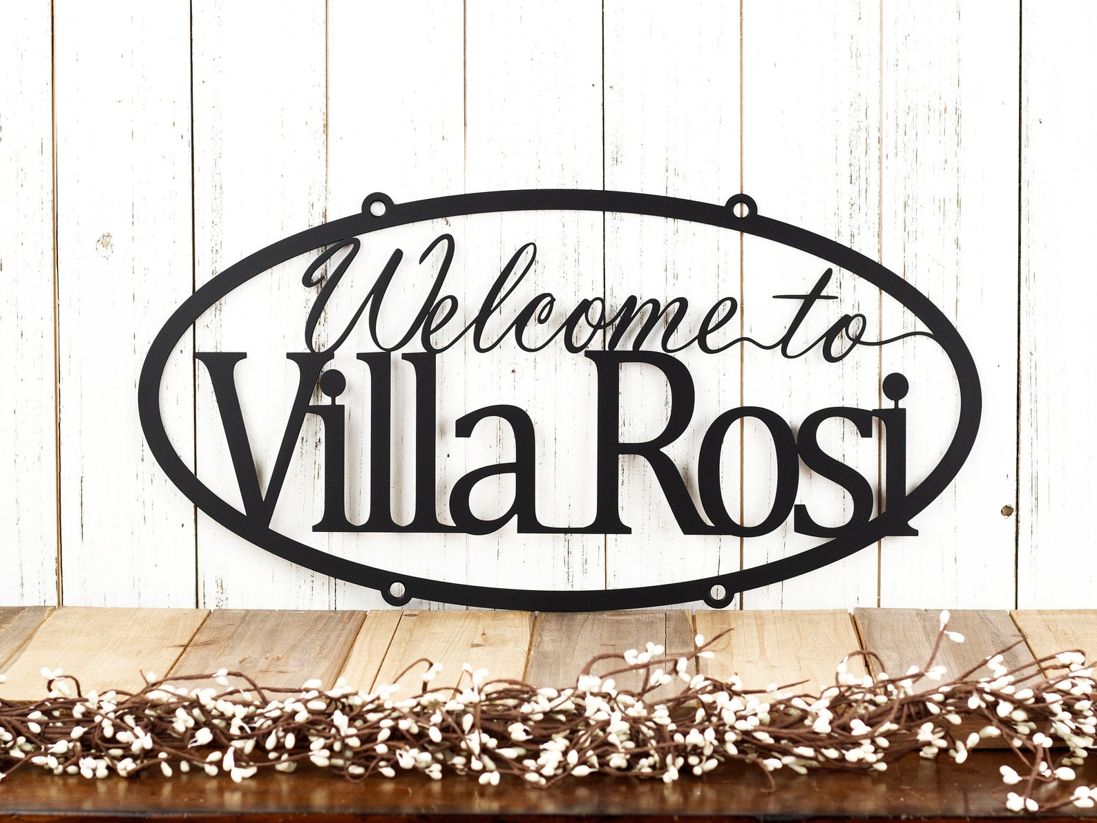 The Metal Foundry Custom Cast Metal House Sign