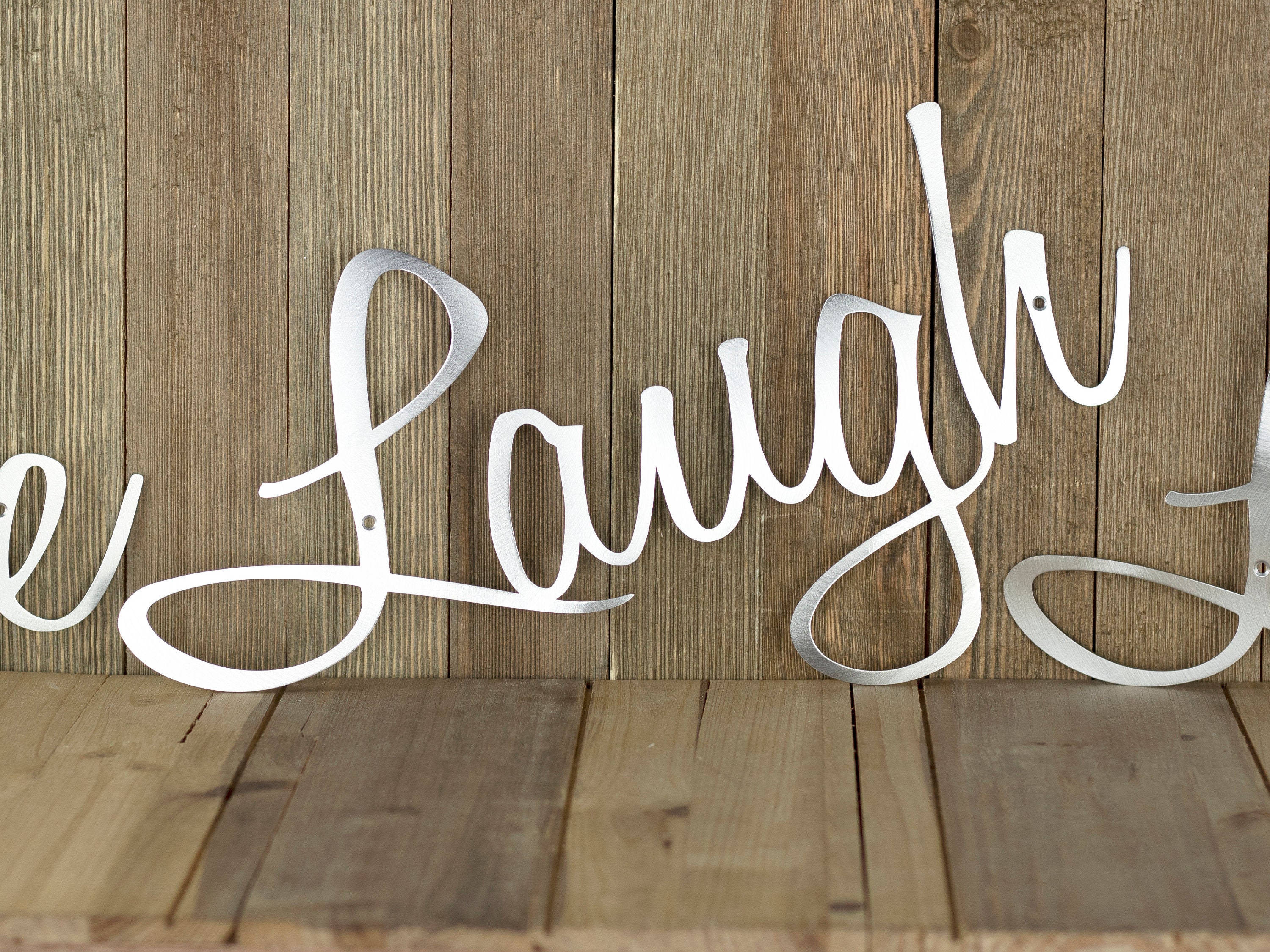 Live Laugh Love Wall Decor Metal Sign Patio Decor Lake Etsy.de