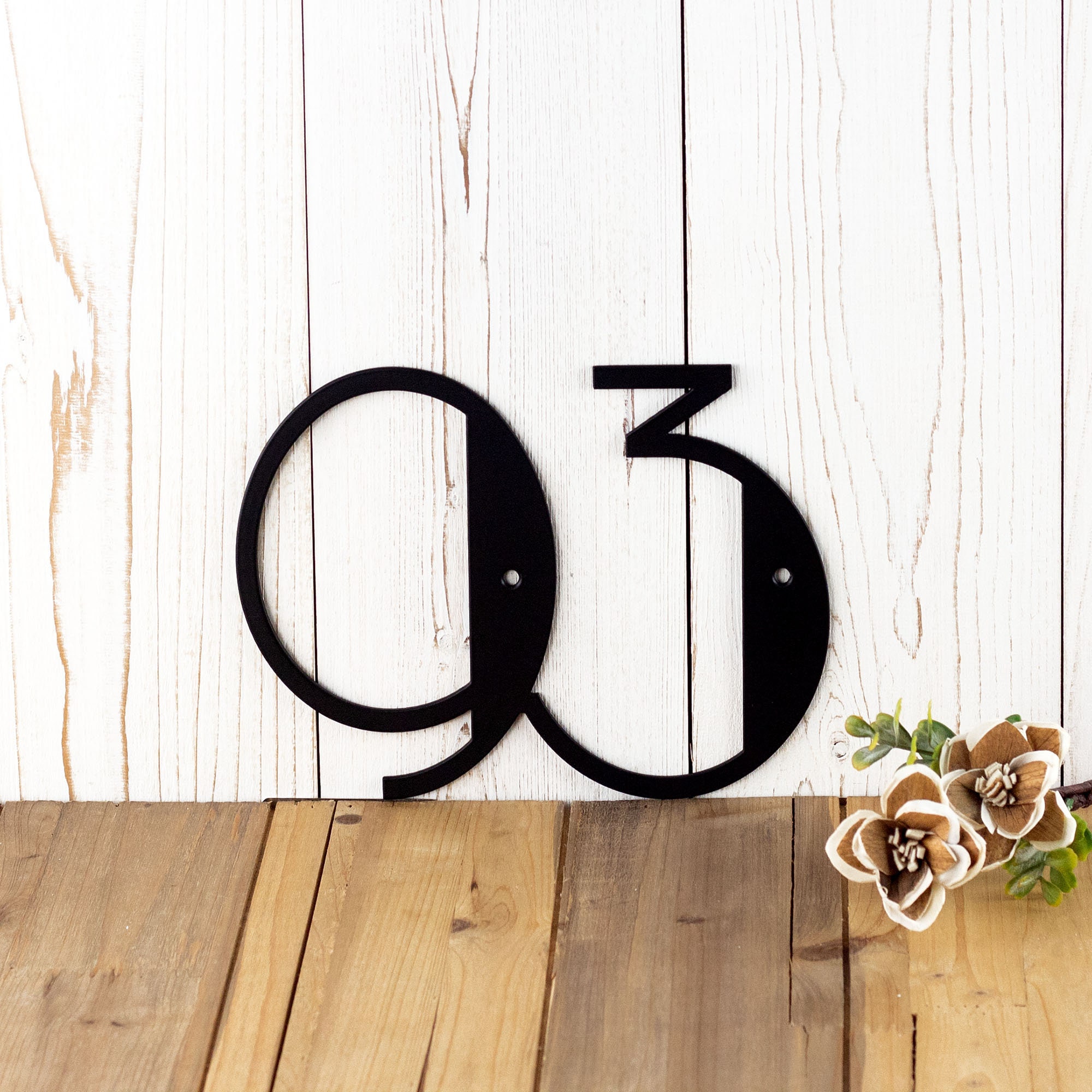 Art Deco Modern House Number, Metal Sign, Address Plaque, Address Sign ...