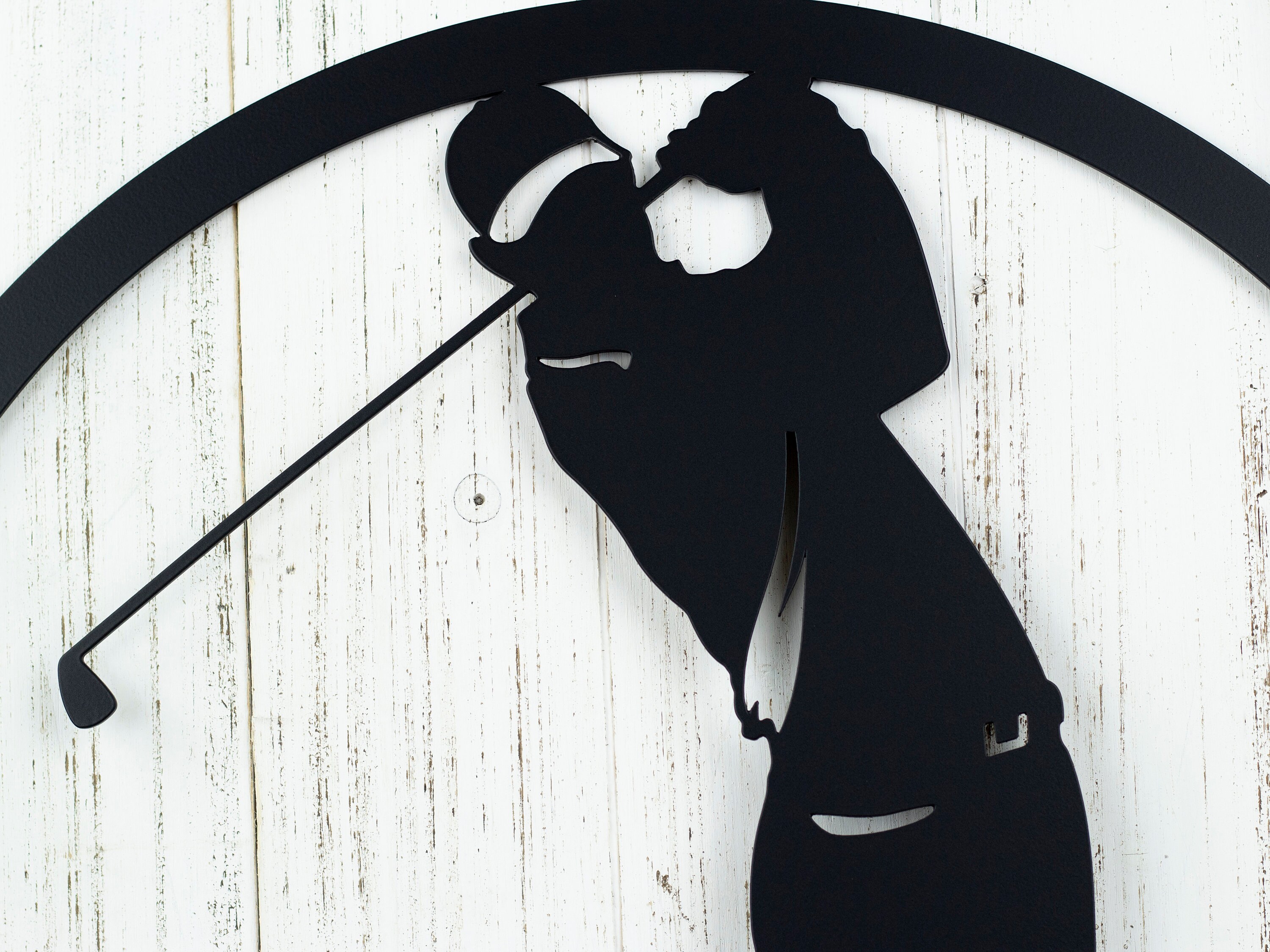 Golfer Metal Wall Art Golfer Gift Golf Gift Metal Wall Etsy