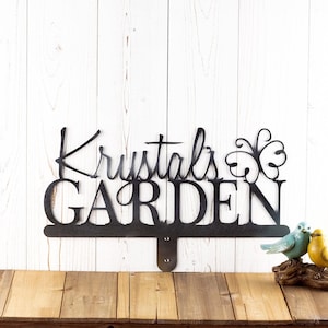 Garden Signs Personalized, Dad Garden Sign, Lawn and Garden Decor, Gardening Gift Men