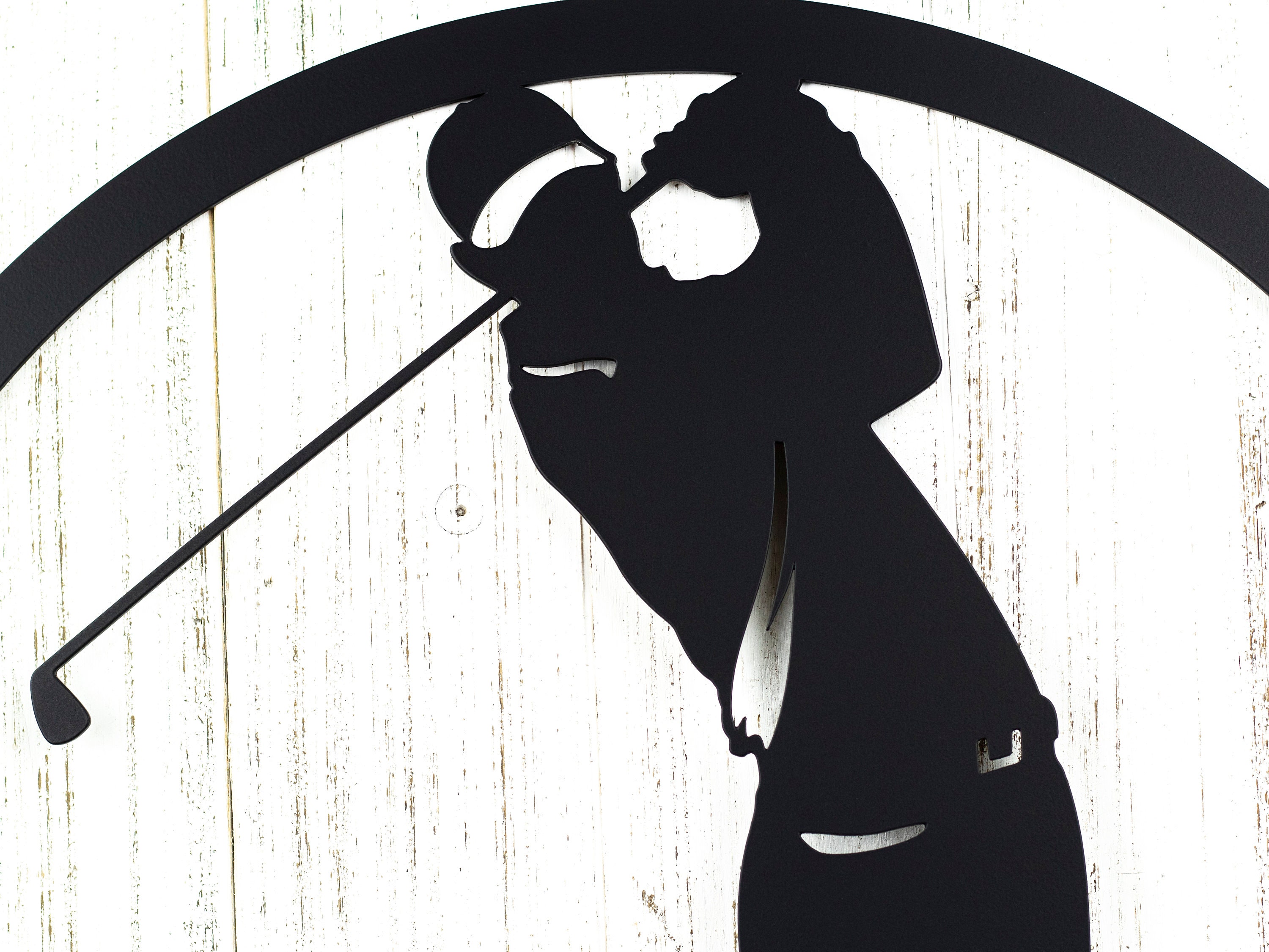Golfer Metal Wall Art Gift Golf