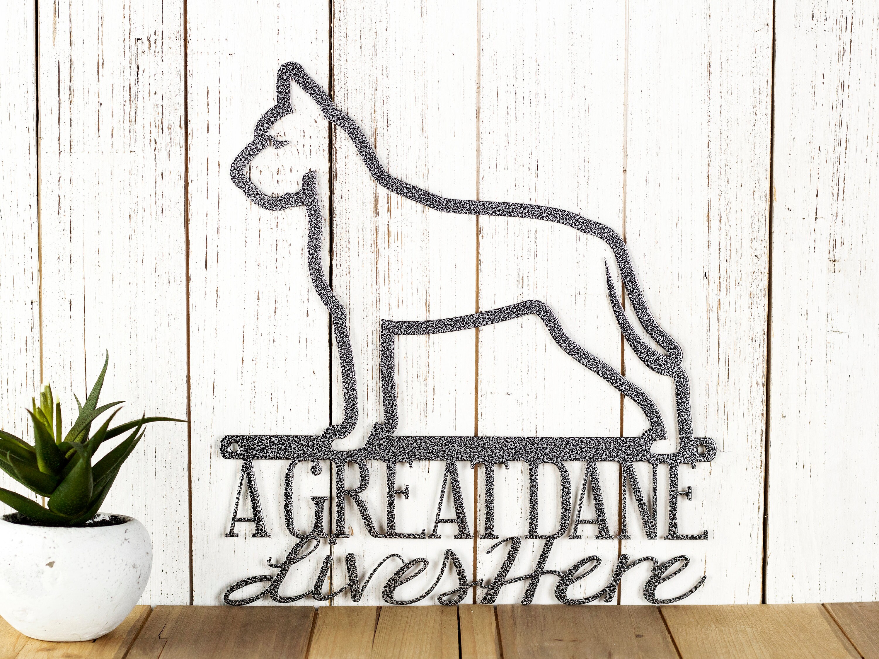 Great Dane Metal Wall Art, Metal Sign, Outdoor Sign, Dog Sign, Pet