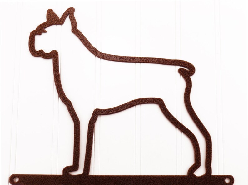 Boxer Dog Wall Art / Metal Wall Art / Metal Sign / Outdoor Etsy