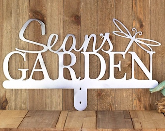 Garden Signs Personalized, Dad Garden Sign, Lawn and Garden Decor, Gardening Gift Men