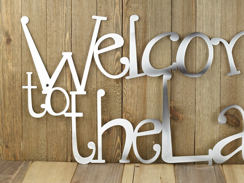 to the Lake Metal Wall Decor Lake House Decor Metal Etsy