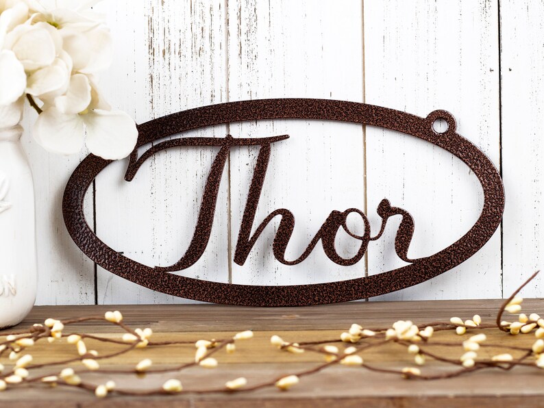 Custom Name Metal Sign Metal Wall Art Wall Hanging Etsy