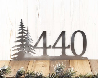 Houses Numbers, Metal Sign Personalized Outdoor, Address Signs for House, 5 in House Numbers