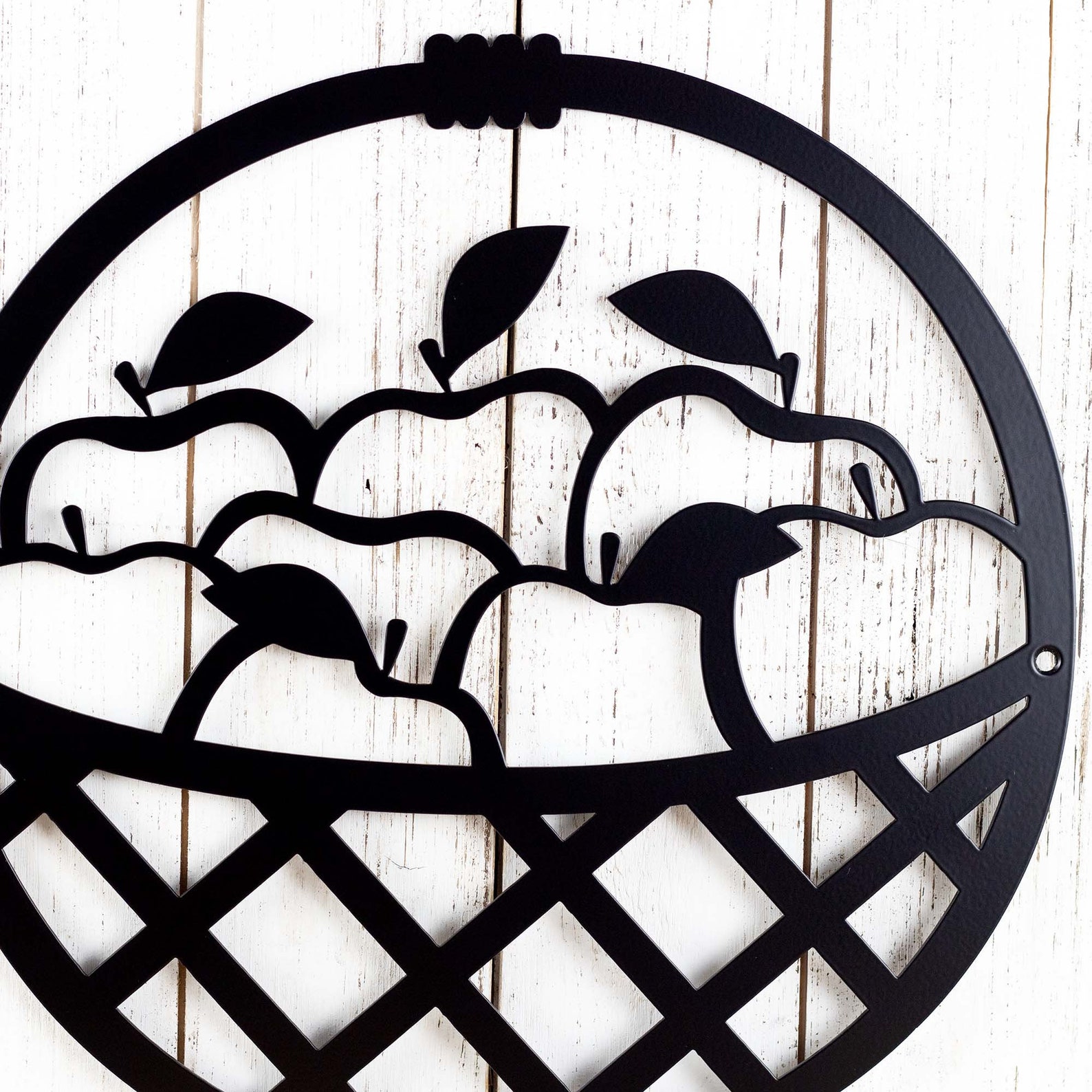 Apple Kitchen Decor, Metal Wall Art, Kitchen Signs, Rustic Home Decor