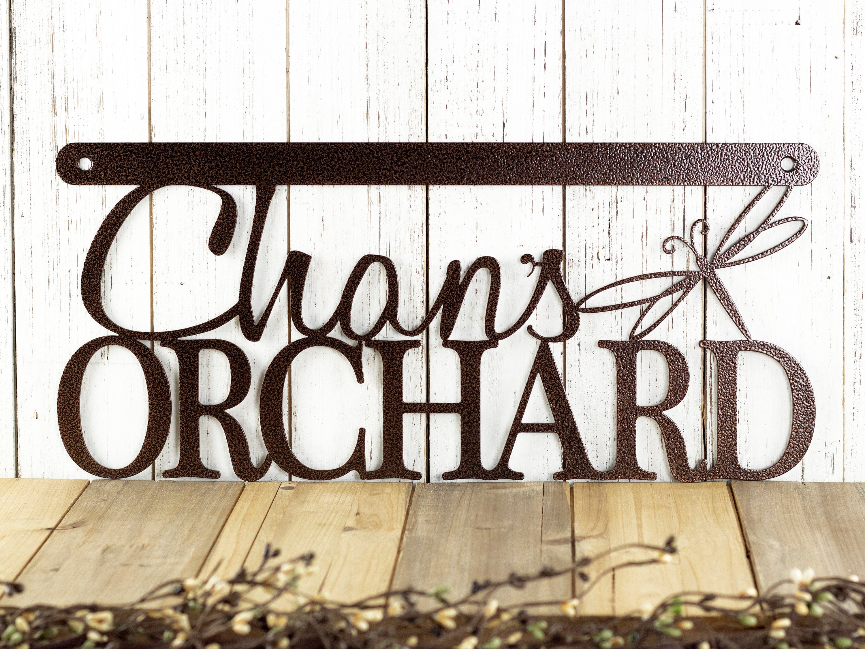 Orchard Sign | Dragonfly | Orchard | Name Sign | Custom Sign | First ...