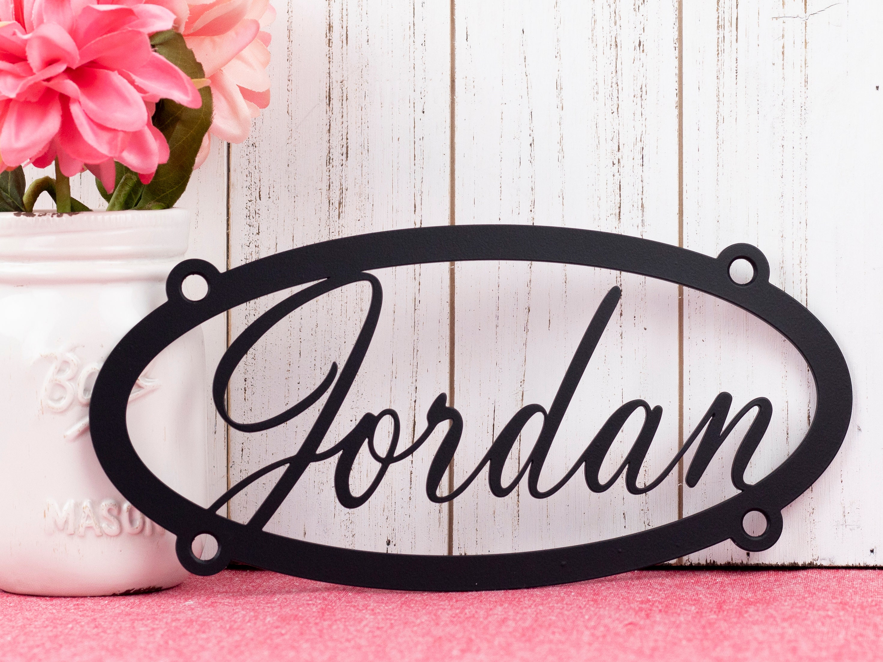 Signo personalizado metal nombre pared arte / metal nombre Etsy