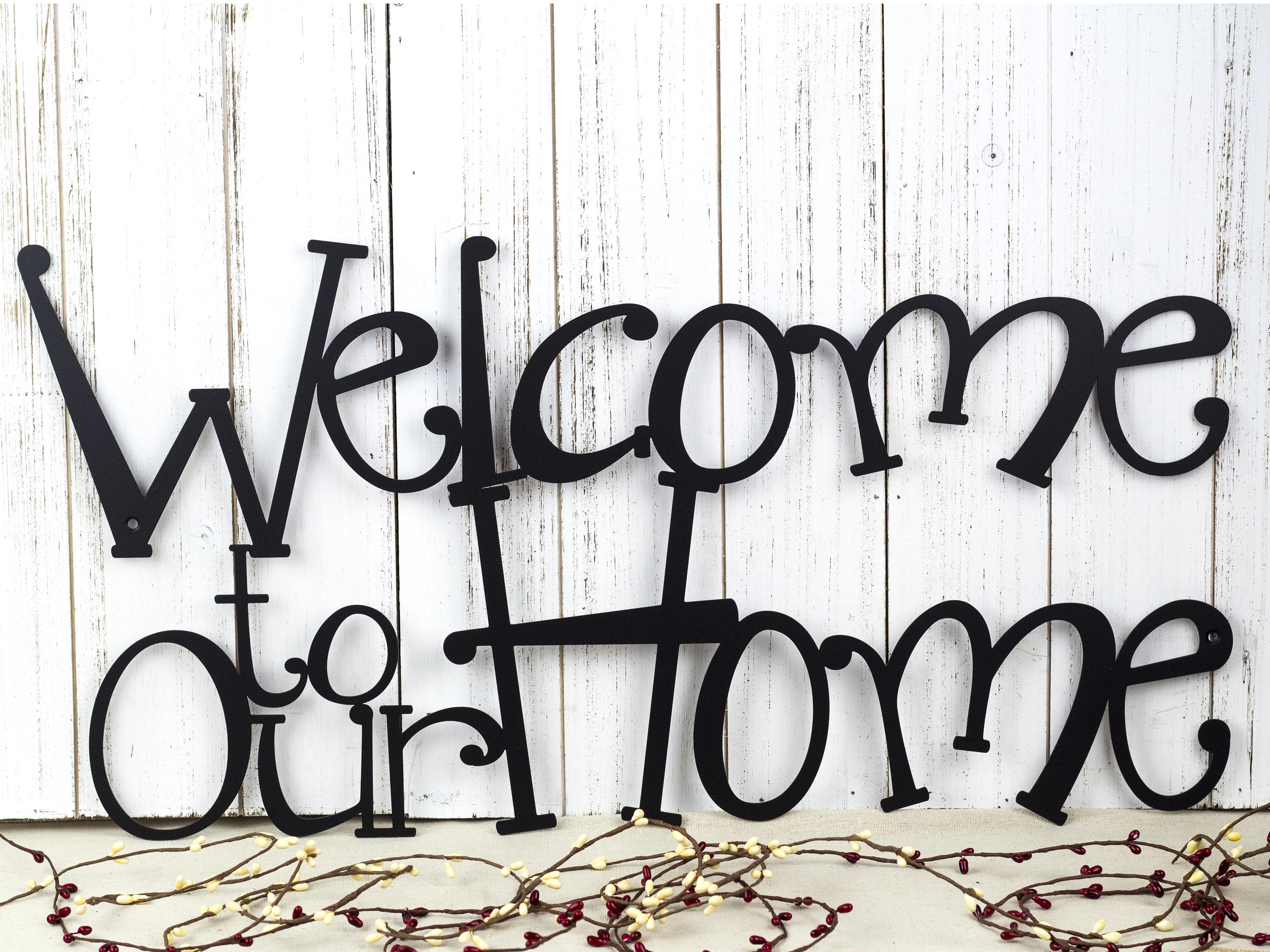 To Our Home Metal Sign Metal Wall Art Outdoor Sign Etsy