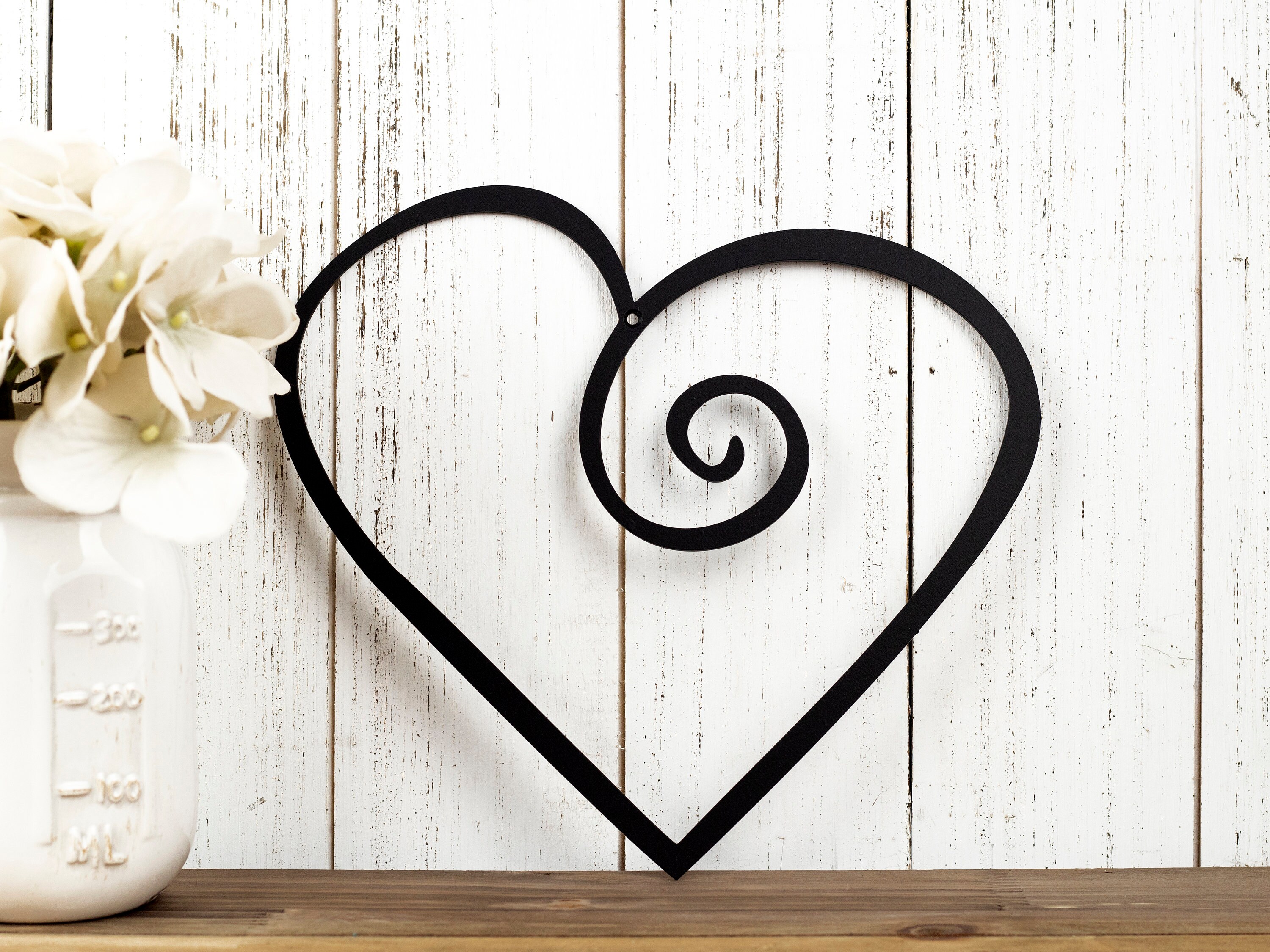 Heart Metal Wall Art, Metal Sign, Wall Hanging, Outdoor Sign, Metal