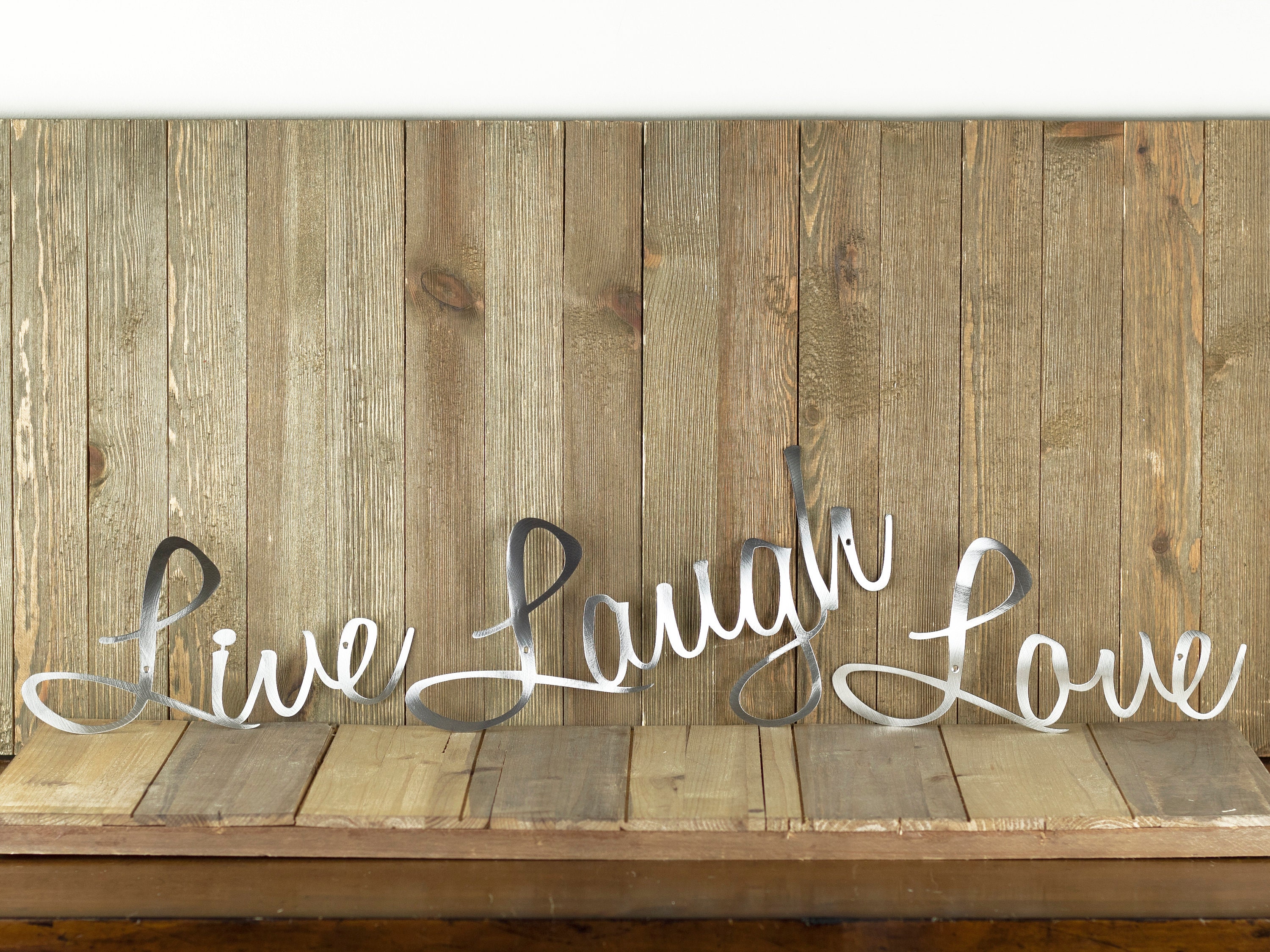 Live Laugh Love Wall Decor, Metal Wall Art, Patio Decor, Lake House