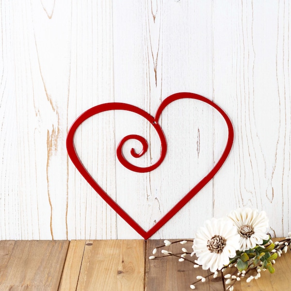 Heart Metal Wall Art, Metal Sign, Outdoor Metal Wall Art, Heart, Garden Decor, Valentines Gift