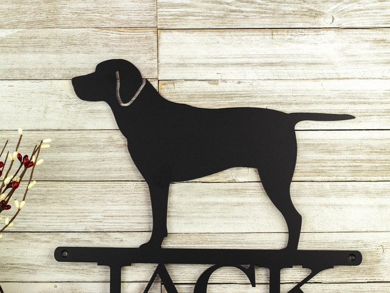 Labrador Retriever Custom Metal Sign Outdoor Metal Wall Art Etsy