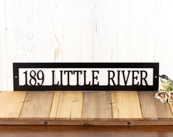 Custom Address Metal Sign, House Numbers, Address Sign, Address Plaque, House Number Sign, Metal Wall Art, Outdoor Sign