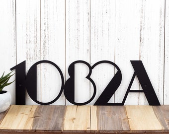 Modern Numbers House, Metal Sign Personalized Outdoor, Deco House Numbers, Address Sign