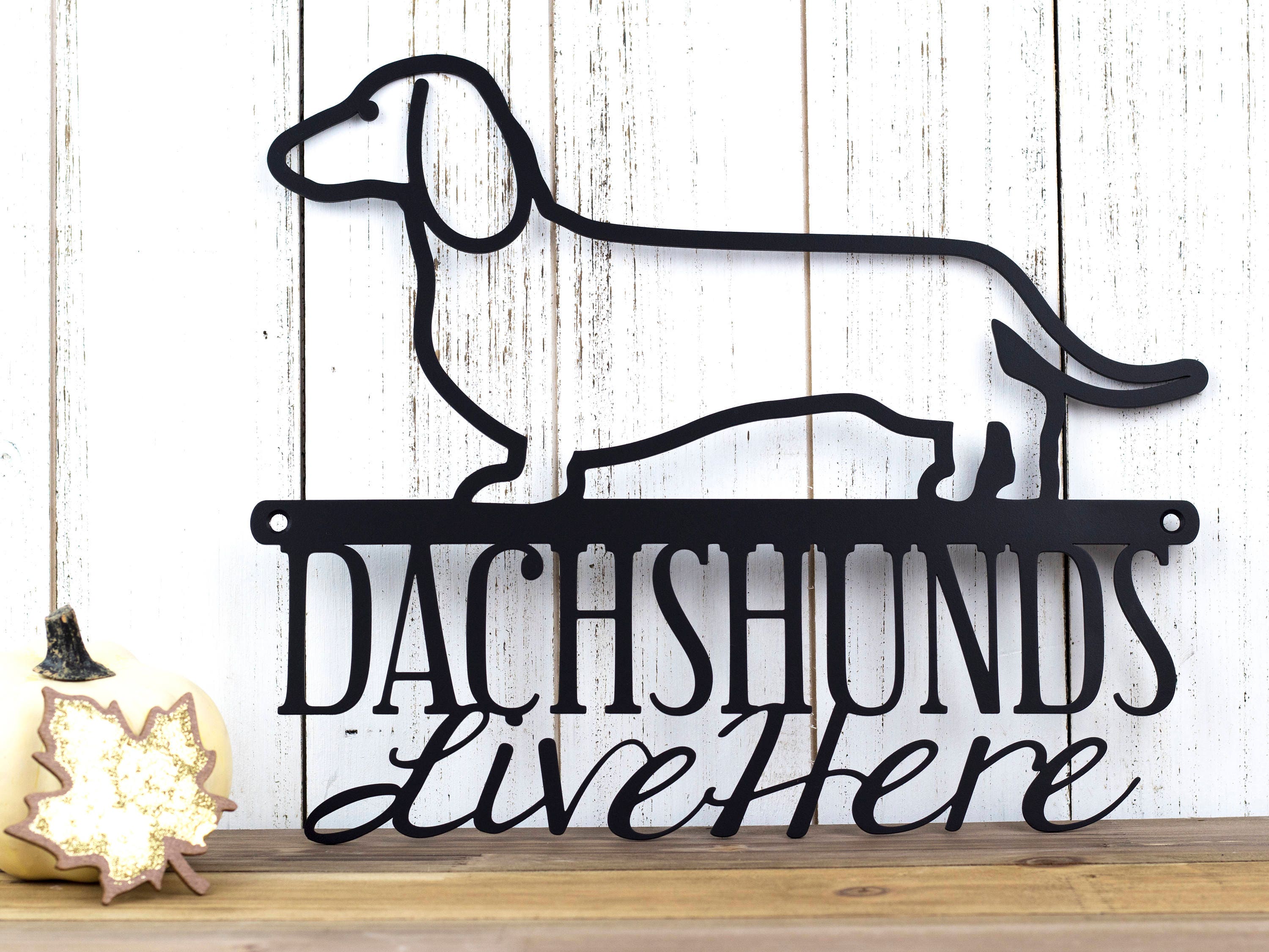 Dachshund Metal Wall Art Doxie Wiener Dog Metal Sign Etsy