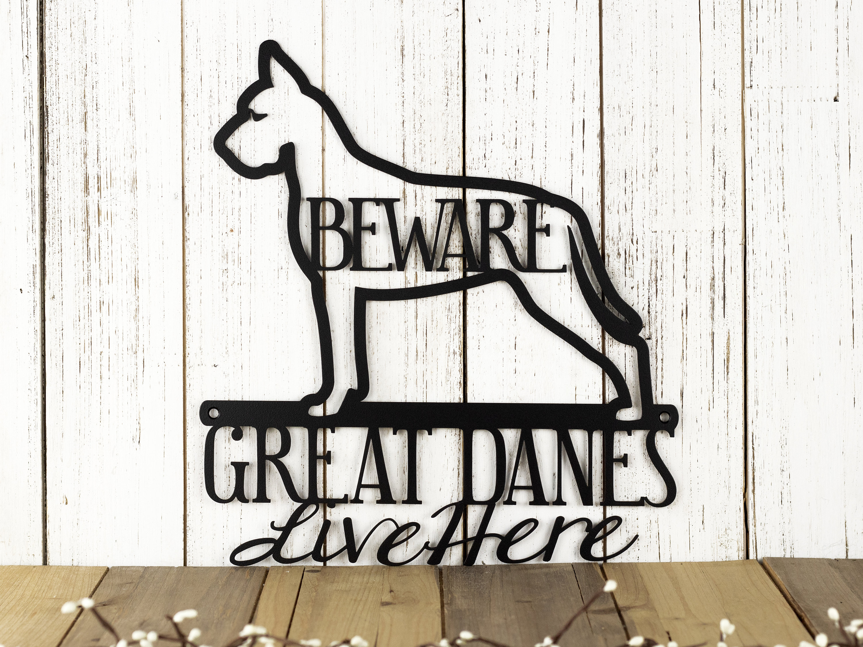 Great Dane Metal Wall Art, Metal Sign, Outdoor Sign, Dog Sign, Pet
