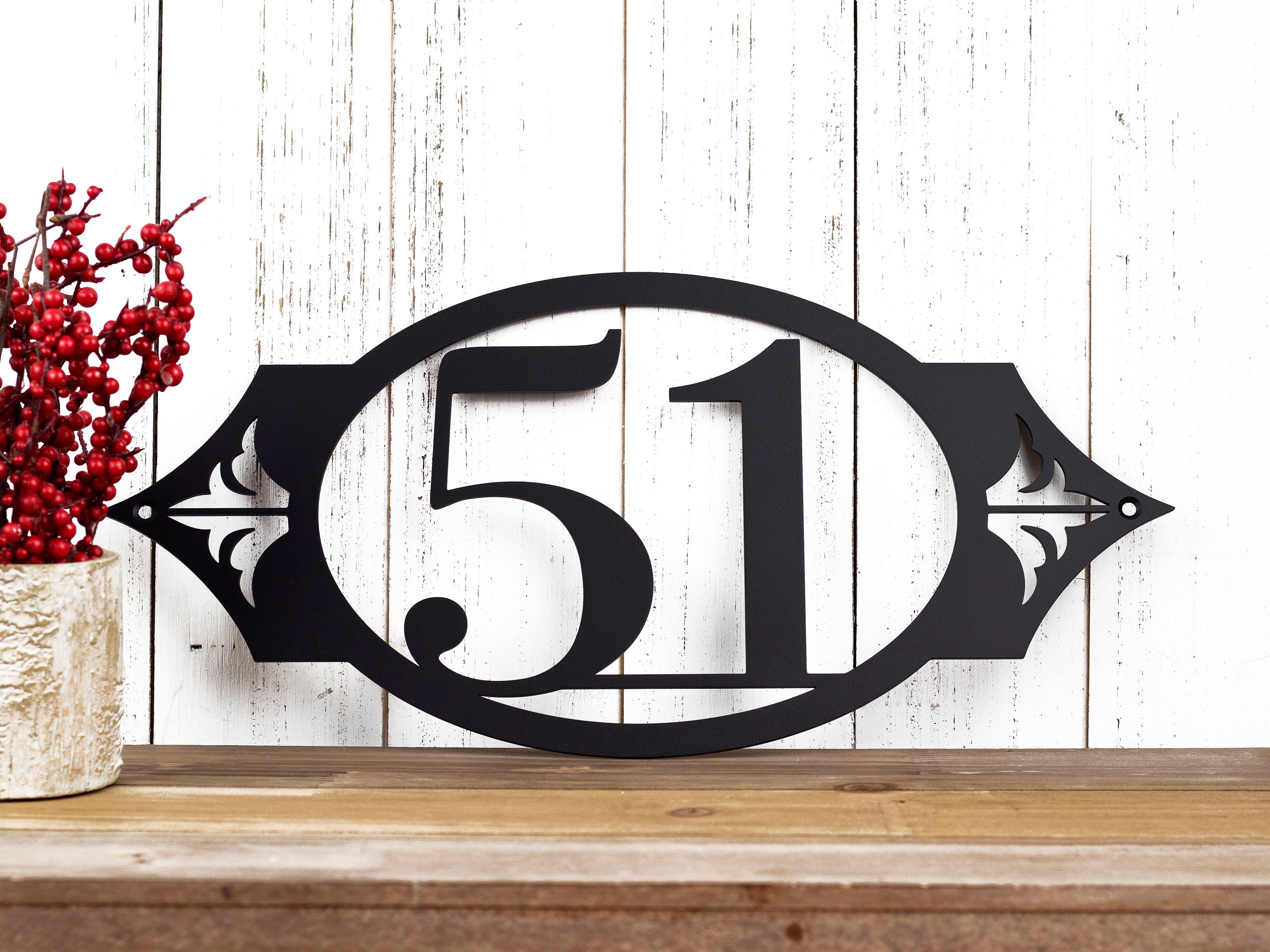 Custom House Number Metal Sign, Address Sign, Address Plaque, House