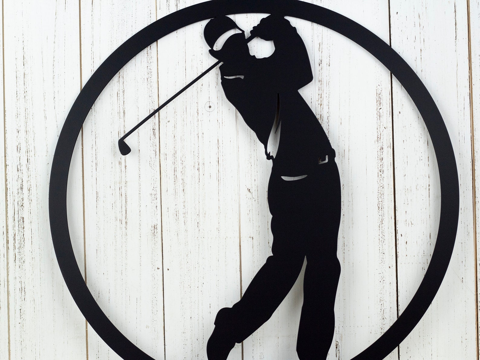 Golfer Metal Wall Art Golfer Gift Golf Gift Metal Wall Etsy
