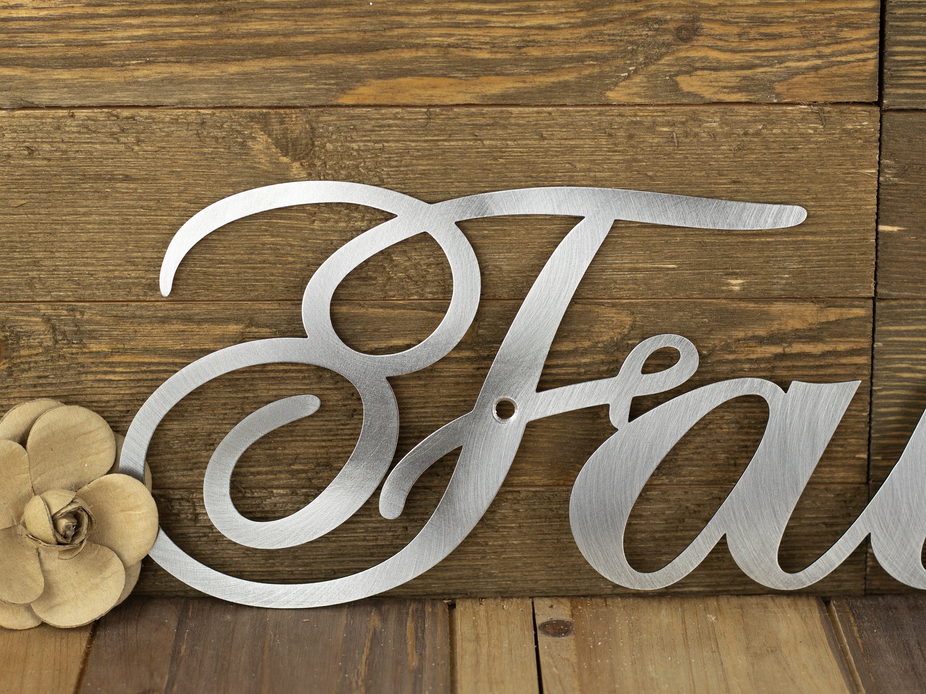 Faith Sign | Steel Signs | Metal Word Art | Christian Wall Art