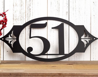 Outdoor House Number Metal Sign, Address Sign, Address Plaque, House Numbers, Address Numbers, Custom Sign