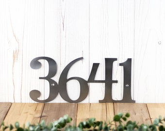 House Number Sign, Outside Numbers for House, Exterior House Numbers, Address Sign, Metal Sign Personalized Outdoor