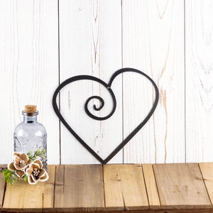 Heart Metal Wall Art, Wedding Decor, Valentines Gift, Love Wall Art, Metal Sign, Outdoor Sign