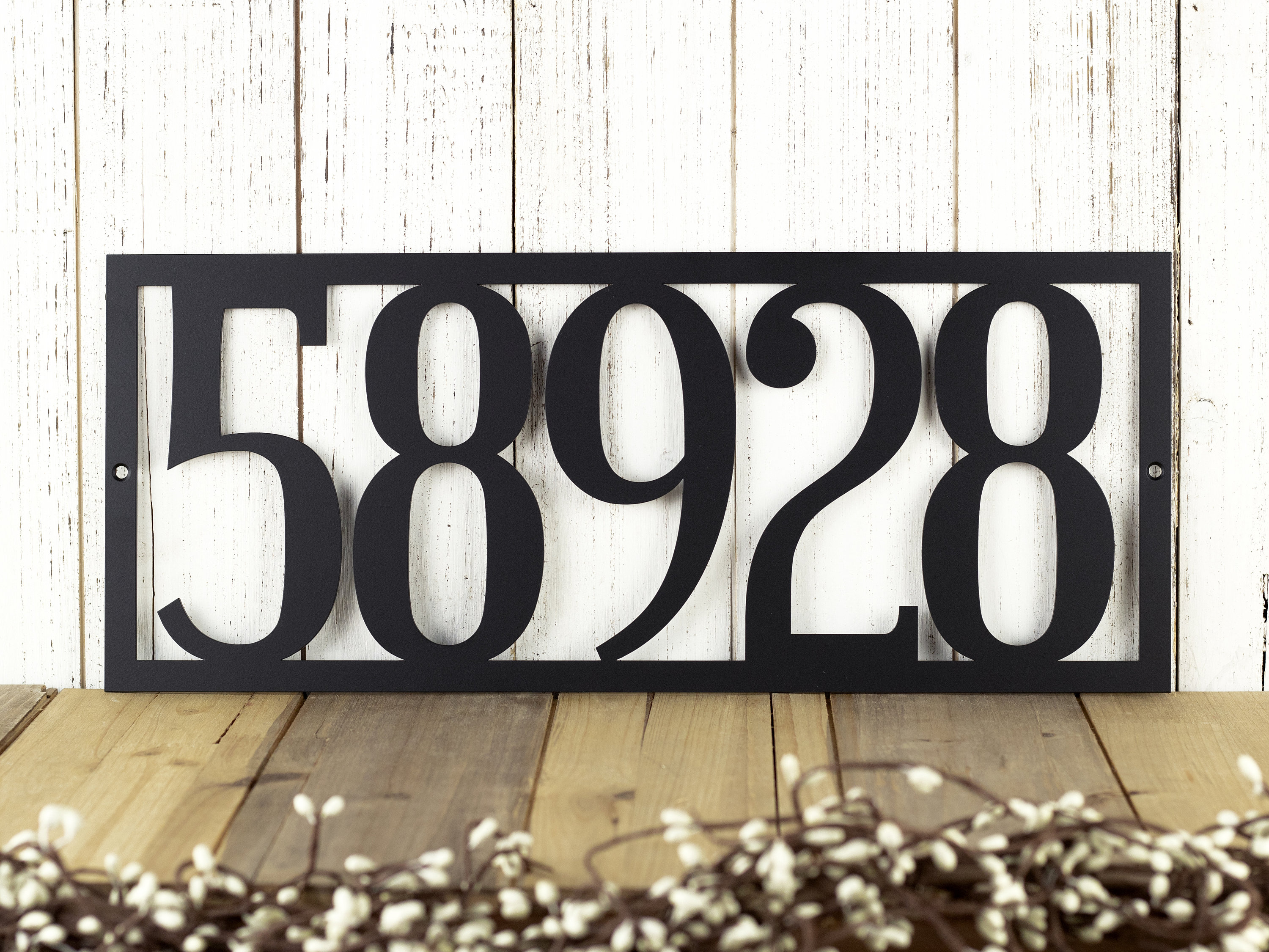 house numbers sign