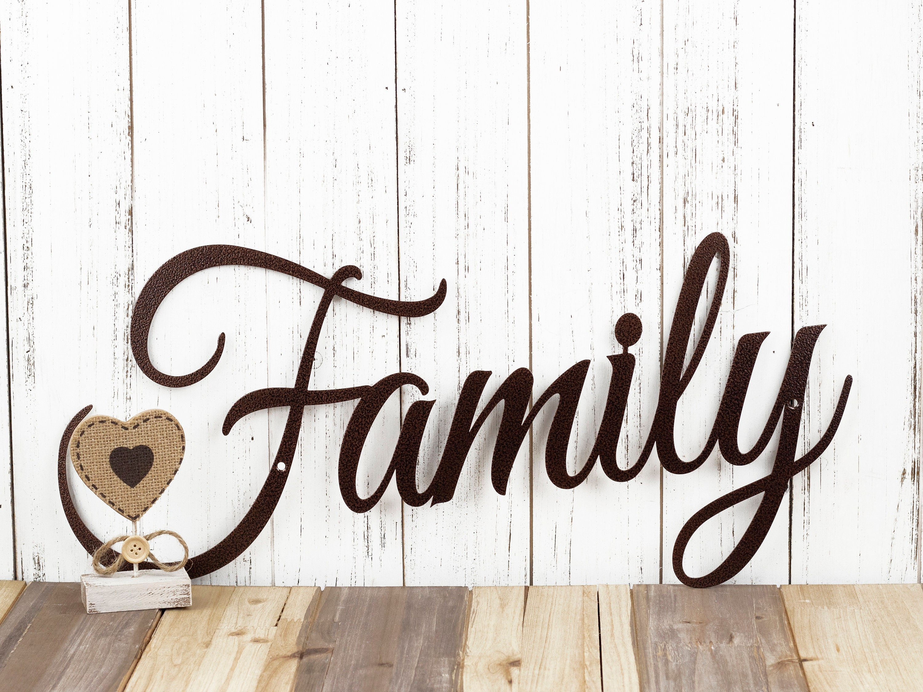 Family Metal Sign, Metal Wall Art, Wall Hanging, Metal Wall Decor