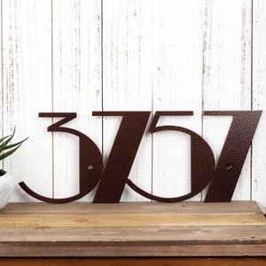 Custom Modern Outdoor Metal House Numbers, Art Deco, Modern House Numbers, Outdoor House Number Plaque