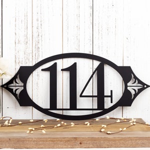 Metal Address Plaque, House Numbers, Outdoor Sign, Metal Wall Art, House Number Sign, Custom Metal Sign, Custom Address