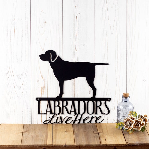 Metal dog 2025 wall art