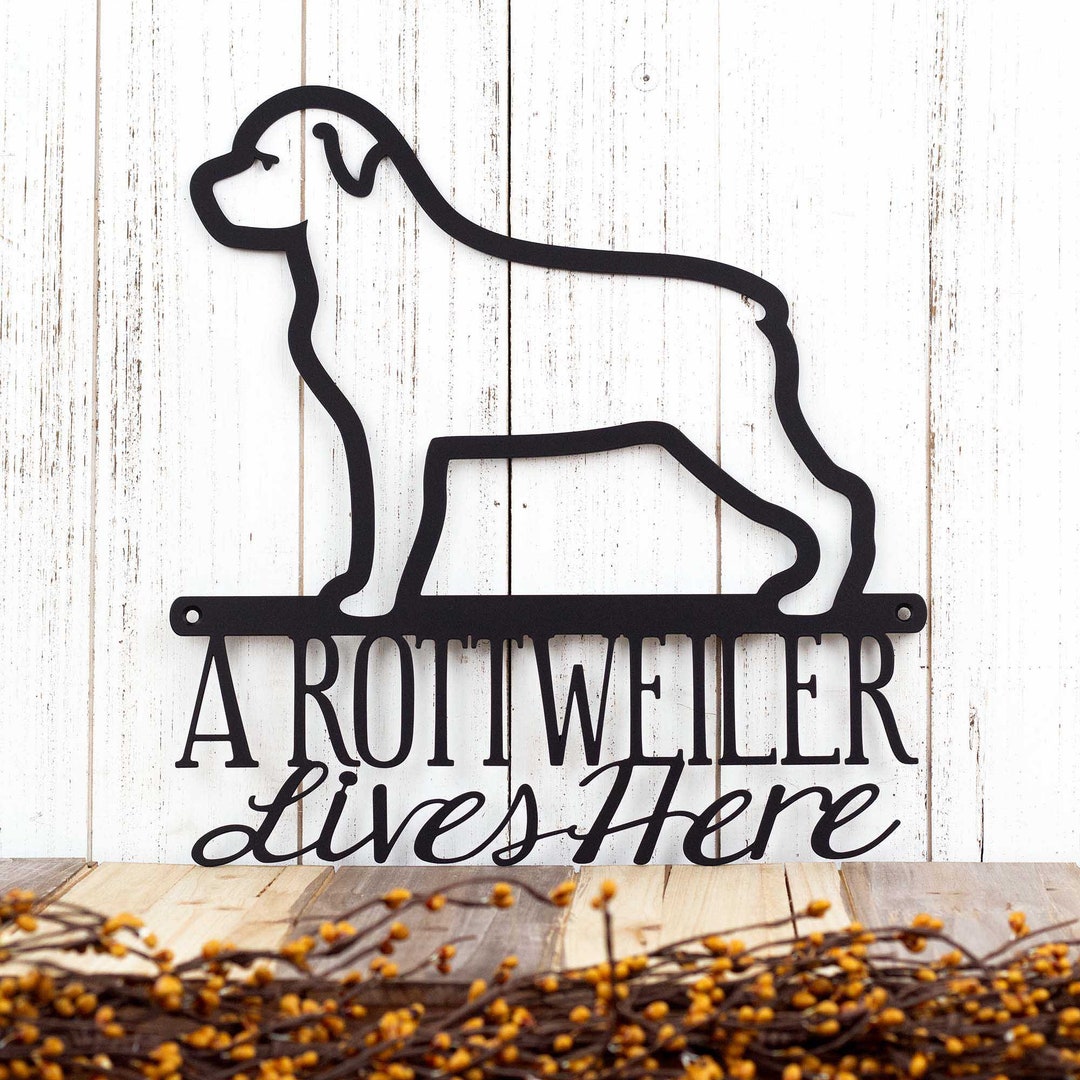 Starting Soon Rottweiler Sign Rottweiler Sign, Dog Wall Art, Outdoor Metal Wall Art, Beware of Dog ...