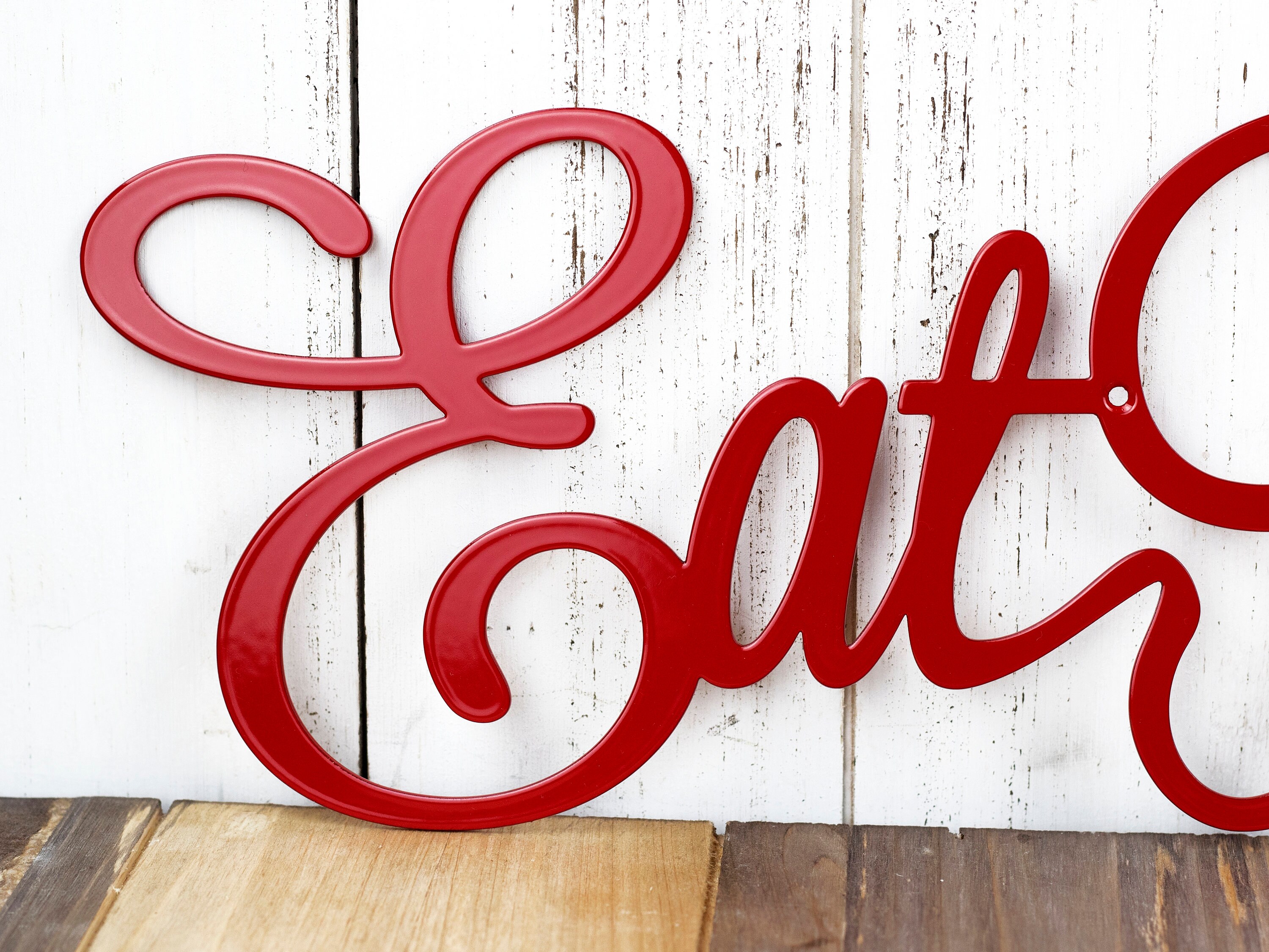 Eat Pray Love Kitchen and Dining Metal Wall Art Kitchen Wall Etsy