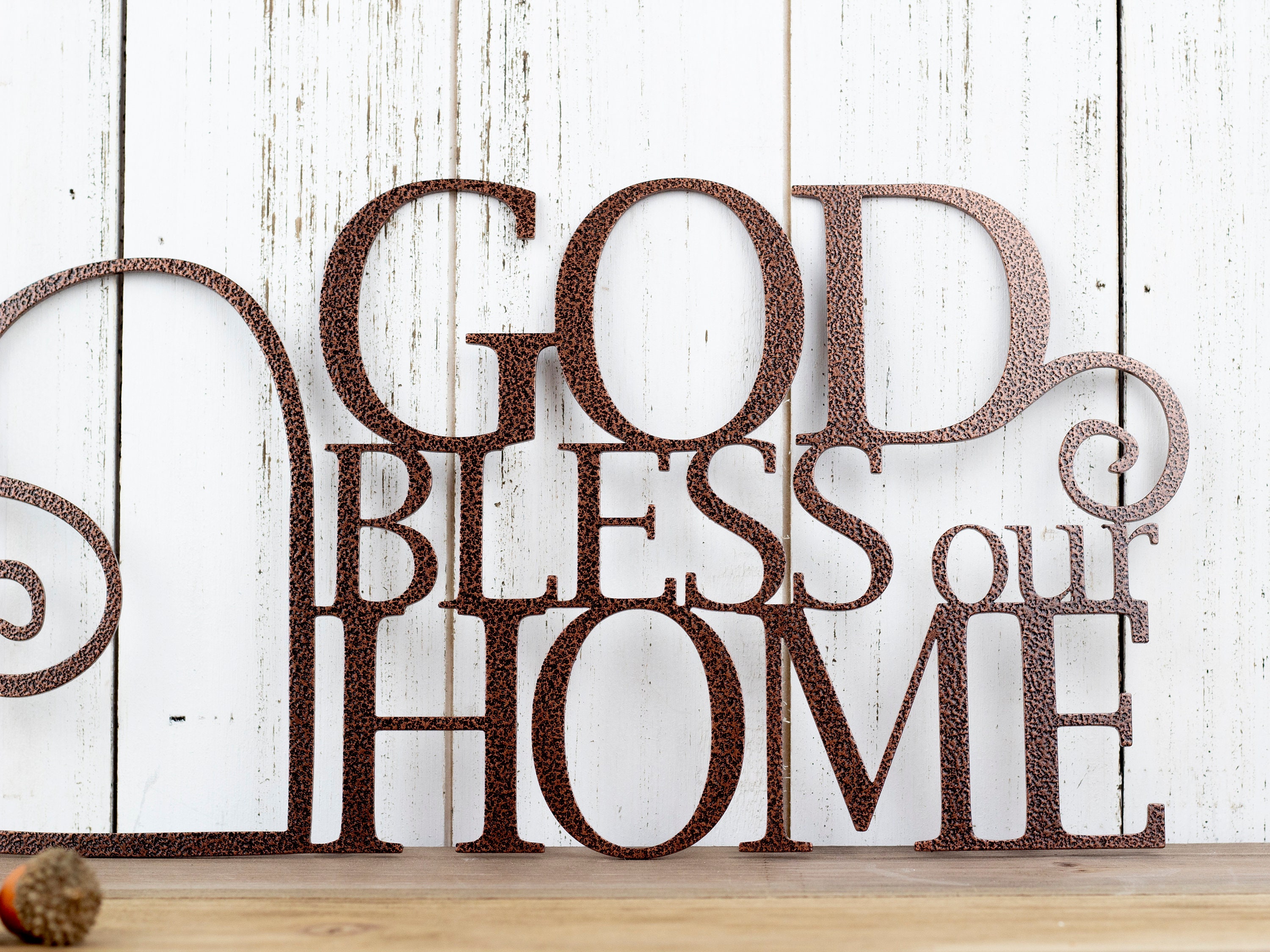 God Bless Our Home Metal Sign God Bless Heart Metal Wall Art
