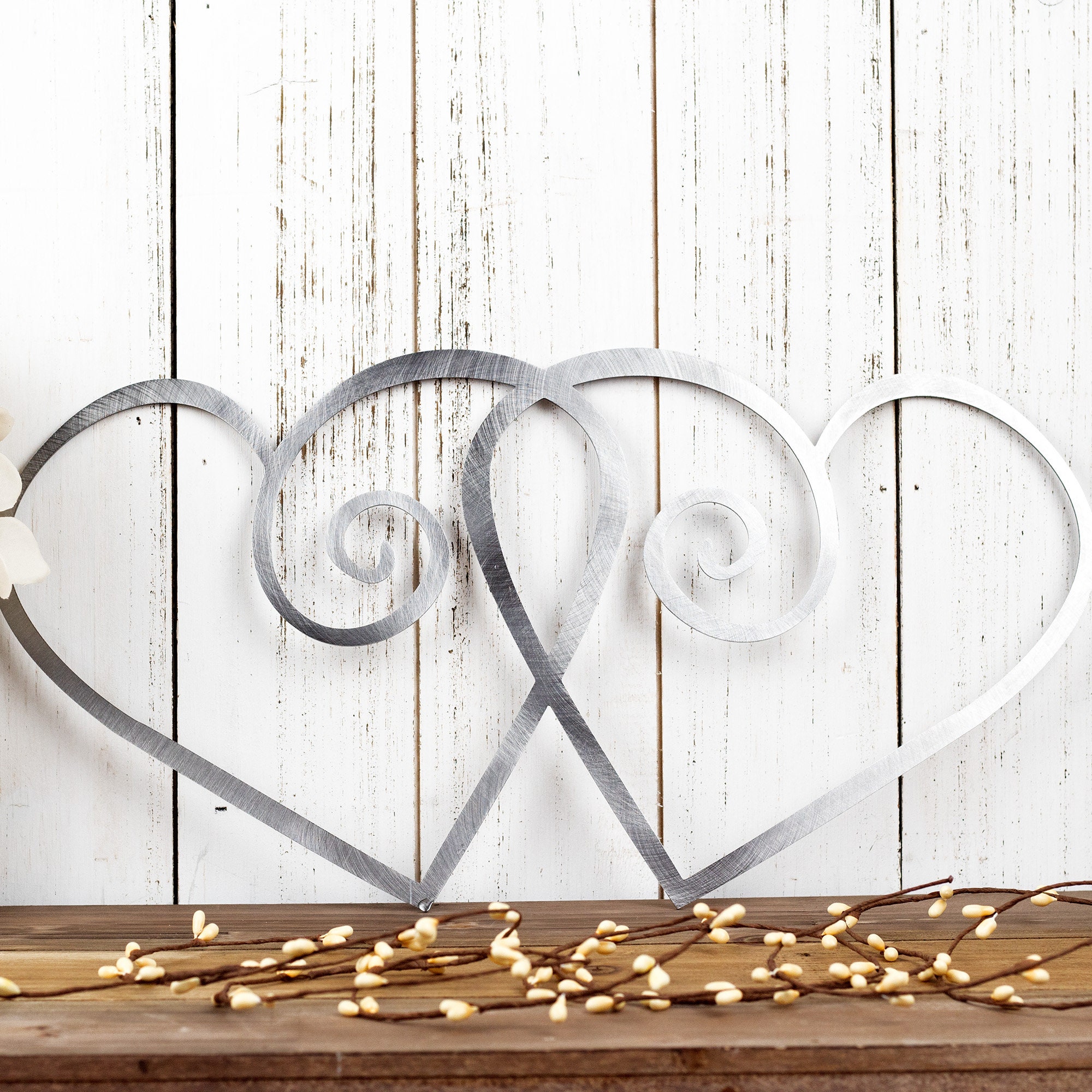 Hearts Metal Wall Art Metal Sign Decorative Wall Decor - Etsy 日本