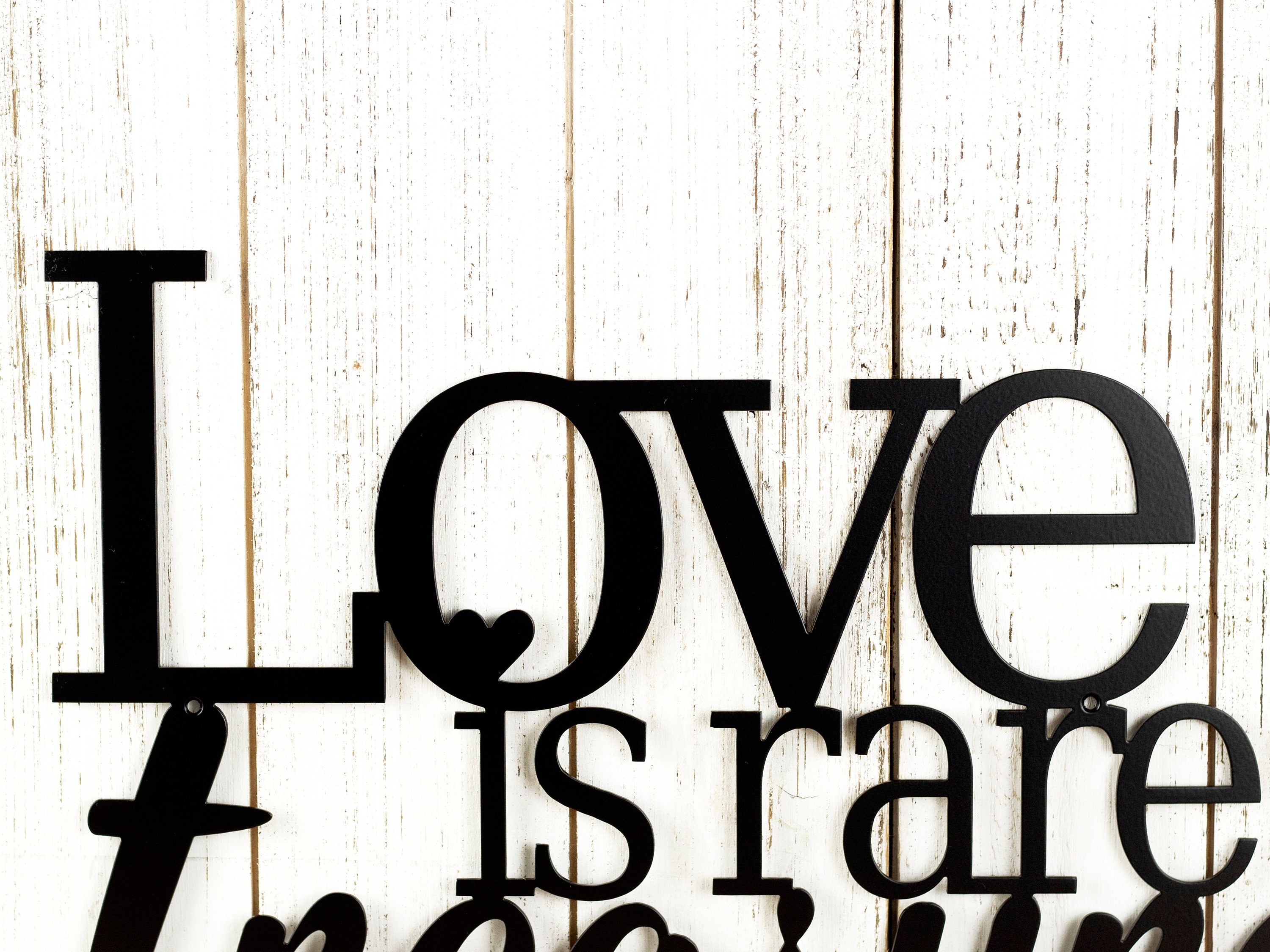 Metal Love Sign, Love Quote Metal Wall Art, Inspirational Quotes, Love
