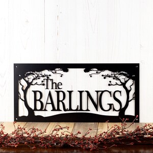 Custom Metal Sign, Name Sign, Last Name Sign, Metal Wall Art, Outdoor Sign, Custom Sign, Personalized Sign