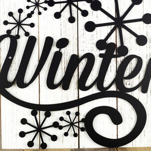 Winter Metal Sign Seasonal Decor Outdoor Sign Door Sign - Etsy