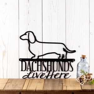 Dachshund Metal Wall Art, Doxie, Wiener Dog, Metal Sign, Outdoor Sign, Weiner Dog, Pet, Metal Wall Decor, Dog Sign, Wall Hanging