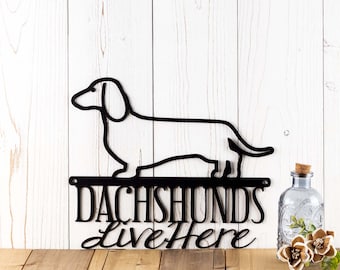 Dachshund Metal Wall Art, Doxie, Wiener Dog, Metal Sign, Outdoor Sign, Weiner Dog, Pet, Metal Wall Decor, Dog Sign, Wall Hanging