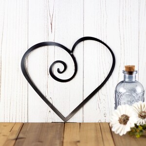 Heart Metal Wall Art, Wedding Decor, Valentines Gift, Love Wall Art, Metal Sign, Outdoor Sign